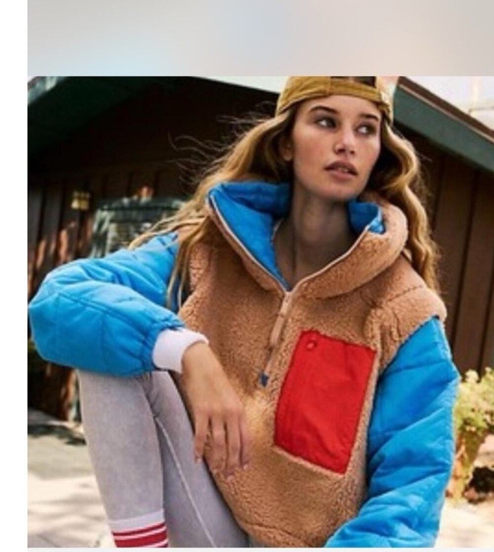 FP Movement Scenic Route Colorblock Pullover Sport Combo Women’s Size Small